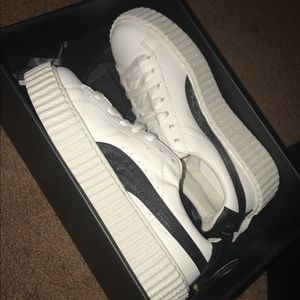 Black and White Fenty Creepers By Rihanna/Puma